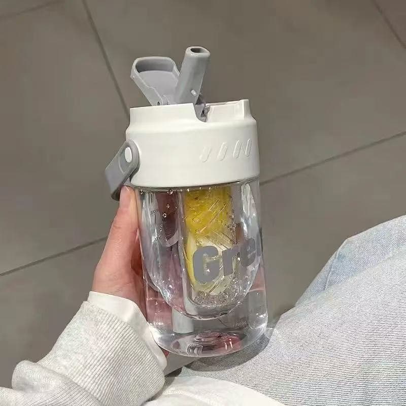 Food Grade Plastic Water Bottle - Grey